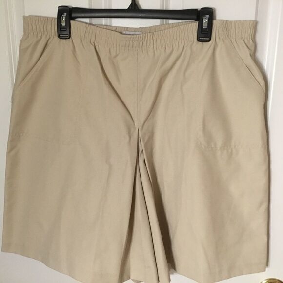 NWOT Francisca by Koret Brand Women’s Sz. 14P Kaki-Colored Cullottes - Picture 2 of 6